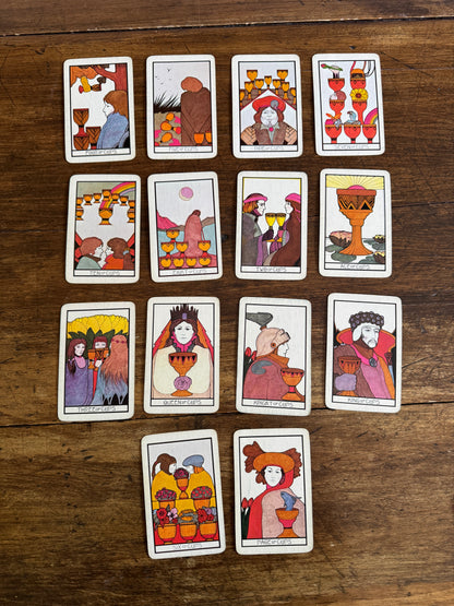 Vintage Set of Aquarian Tarot Cards - Missing One Card