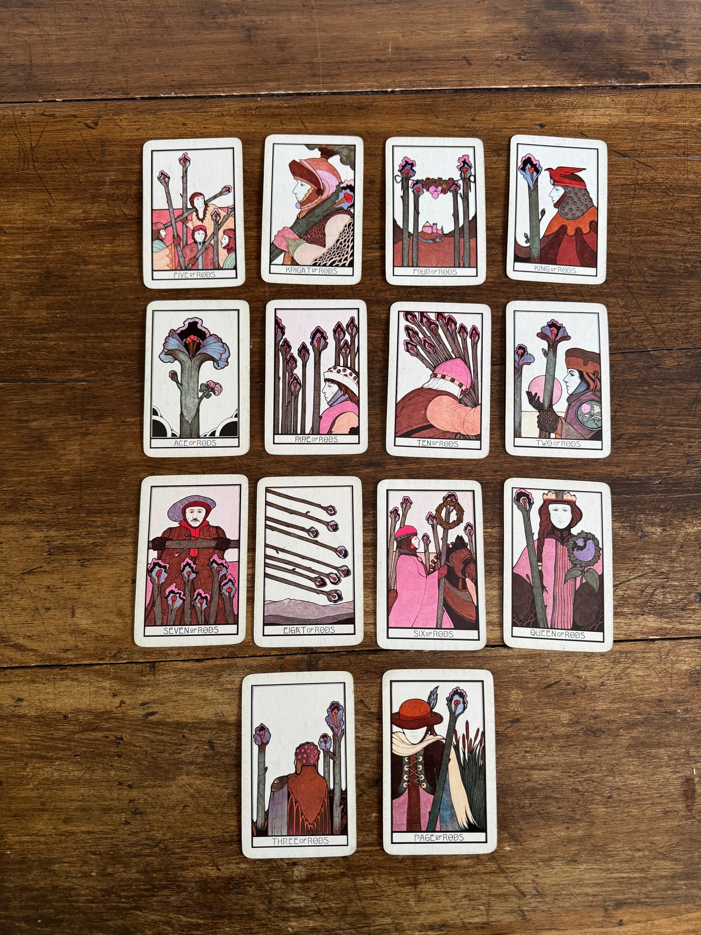 Vintage Set of Aquarian Tarot Cards - Missing One Card