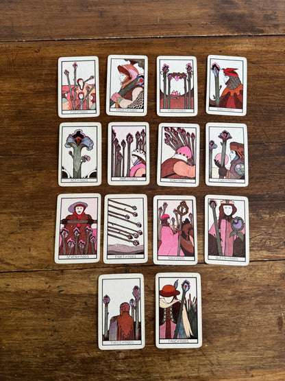 Vintage Set of Aquarian Tarot Cards - Missing One Card