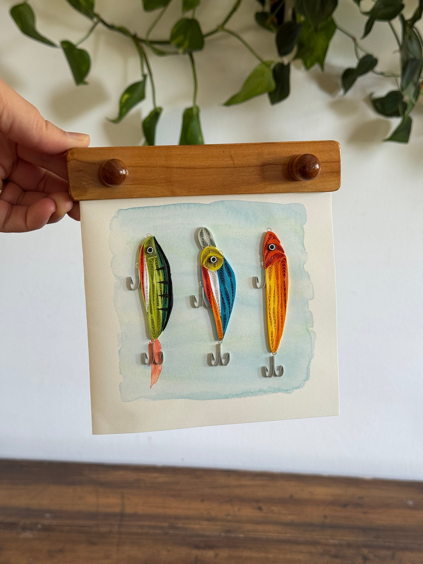 Vintage Hand Crafted Wood Print Hangers for 4x6 or 5x7 prints