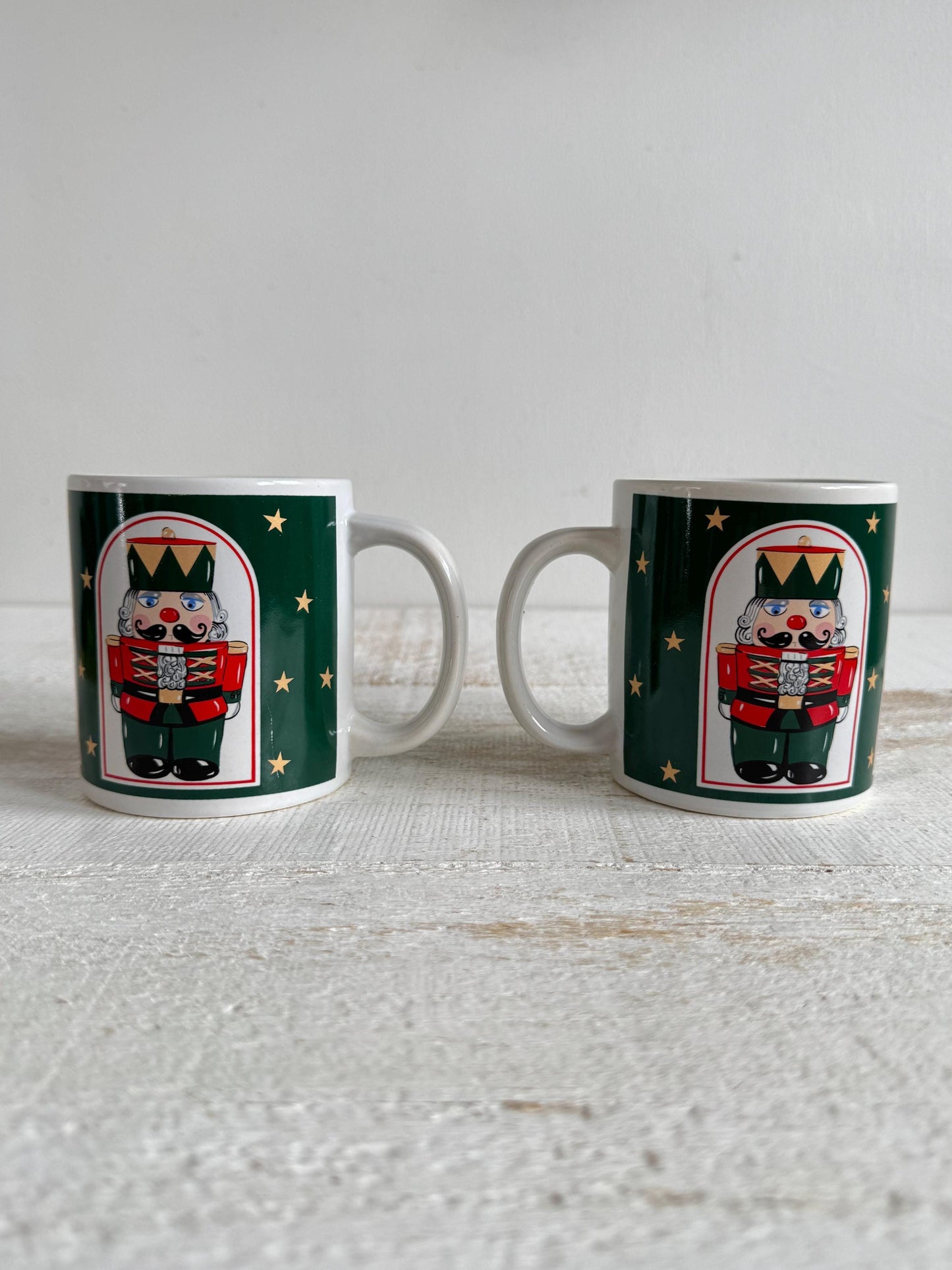 Set of Two Himark Vintage Nutcracker Mugs - Holiday Nut Cracker Mug Pair
