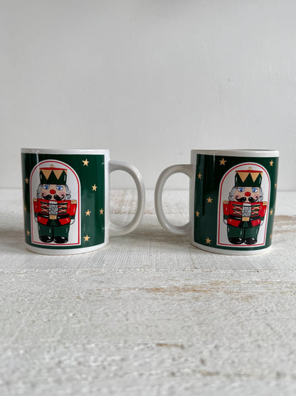 Set of Two Himark Vintage Nutcracker Mugs - Holiday Nut Cracker Mug Pair