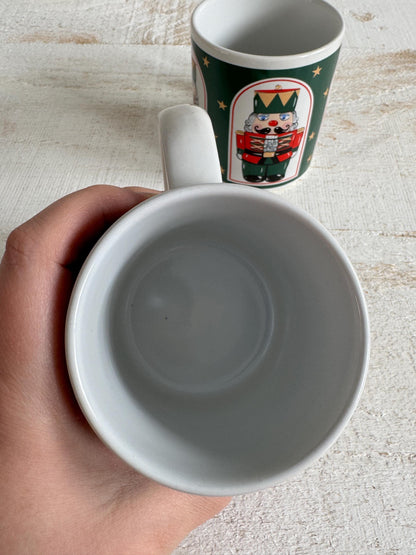 Set of Two Himark Vintage Nutcracker Mugs - Holiday Nut Cracker Mug Pair