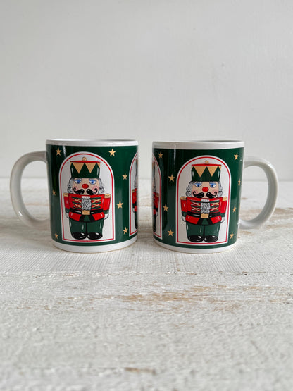 Set of Two Himark Vintage Nutcracker Mugs - Holiday Nut Cracker Mug Pair