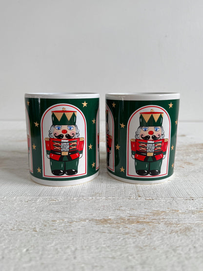 Set of Two Himark Vintage Nutcracker Mugs - Holiday Nut Cracker Mug Pair