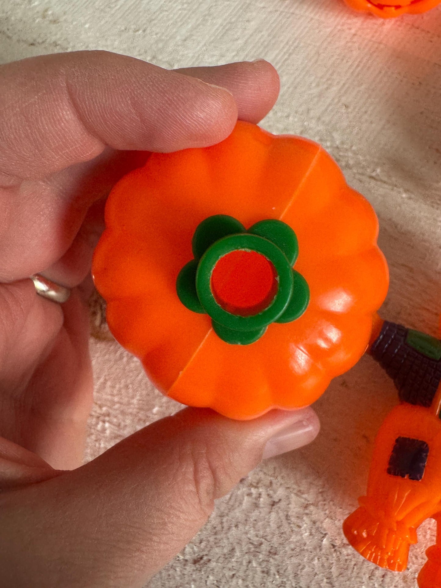 Vintage Hard Plastic Halloween String Light Blow Mould Covers - Replacement String Light Covers - Made in China